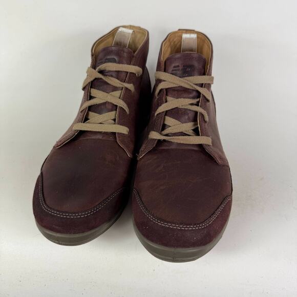 New Balance Vintage 3020 Chukka Boots Men 8.5 Cherry Brown Leather Lace Up Ankle main image 10